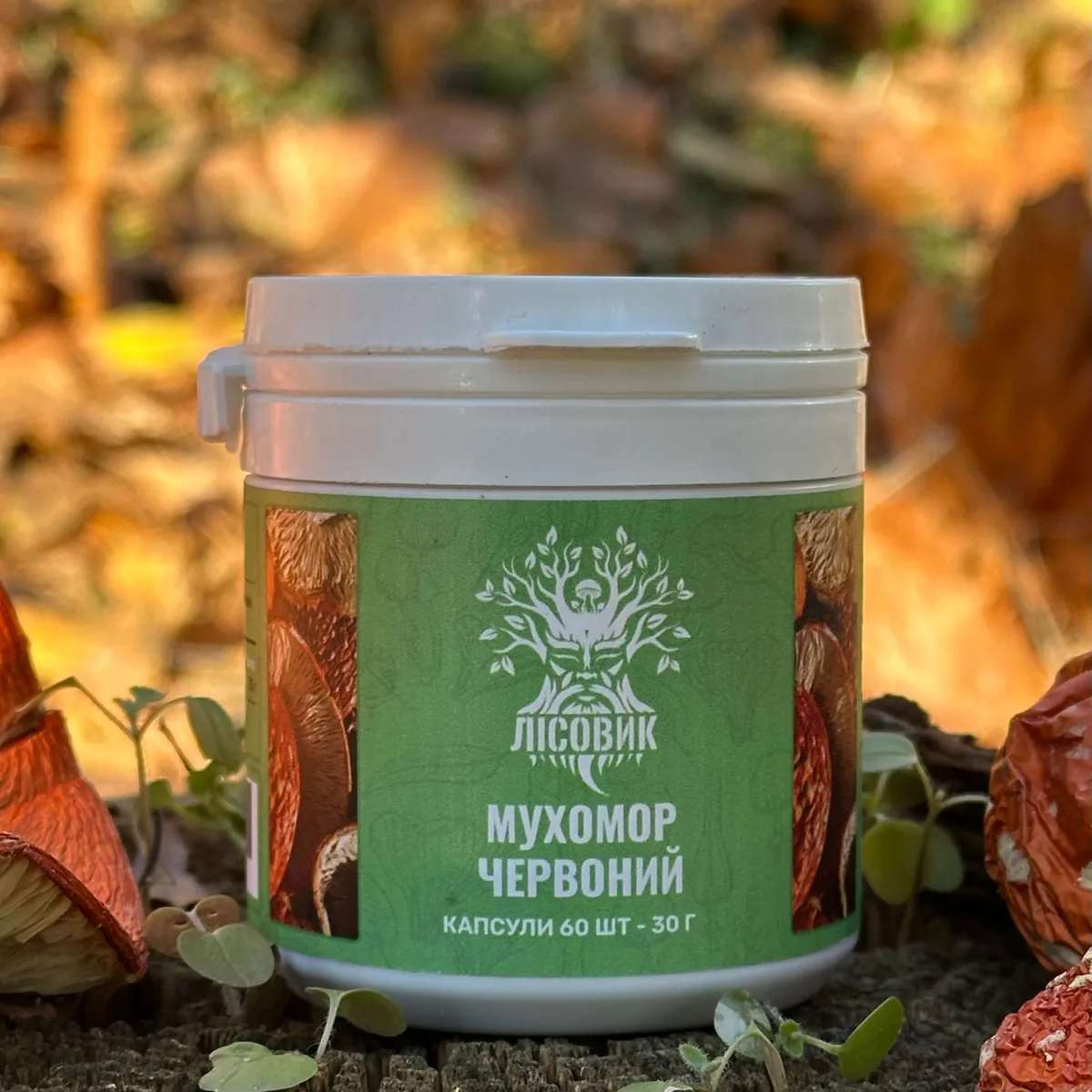 Капсулы Лесовик микродозинг мухомора красного 60 шт - купить в Украине
